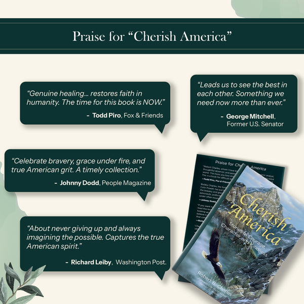 Cherish America (Stories of Courage, Character, and Kindness) with foreword by Buzz Aldrin, Apollo 11